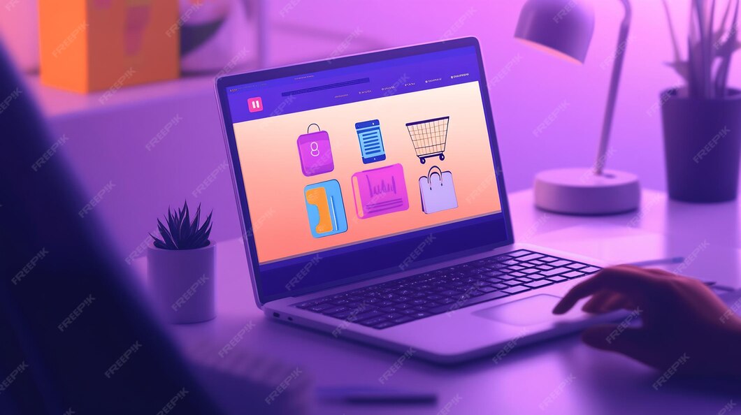Online Shopping Interface Laptop Screen 1335264 16447